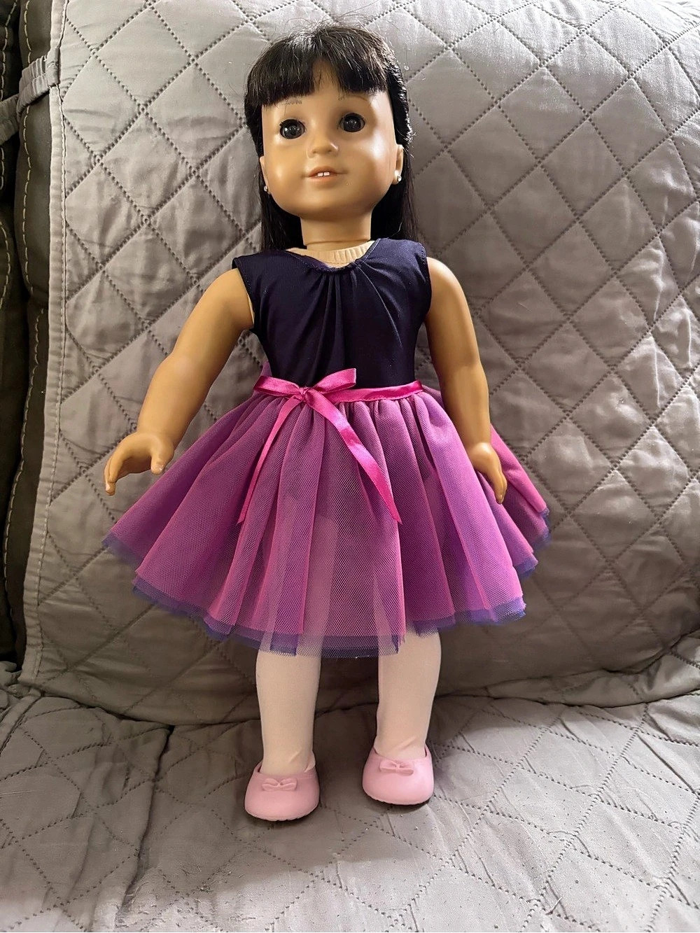American Girl Truly Me #44 doll, featuring straight dark brown hair